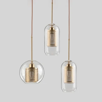 

Modern Glass LED Pendant Lights Nordic Pendant Lamp Living Room Loft Industrial Deco Kitchen Light Fixtures Suspension Luminaire