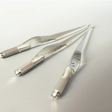 2 шт. PCD ручной работы Перманентный макияж ручная Татуировка бровей ручка для 3D микроблейдинг бровей