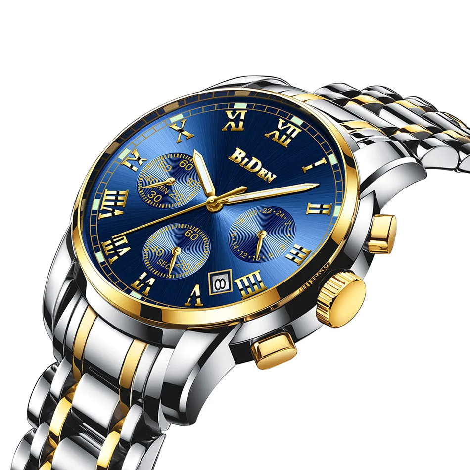 Relogio Masculino новые часы Для мужчин модные Элитный бренд Кварцевые наручные часы Бизнес часы человек Водонепроницаемый Часы из нержавейки