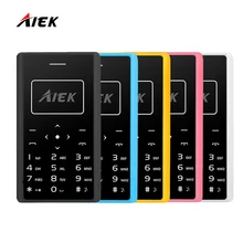 Original Card Phone AIEK AEKU X7 Cell Phone Mini phone Mobile Phone Low Radiation FM Radio