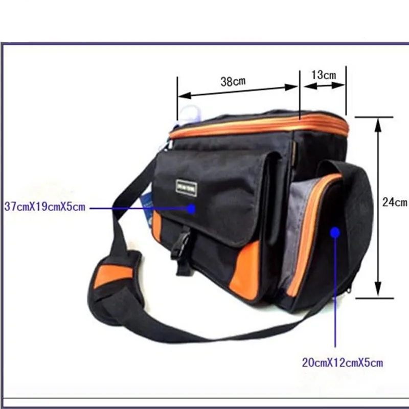 Мечта Рыболовная Сумка 38x13x24 см 1200D Оксфорд наружная поясная сумка для рыбалки приманка Удочка катушка коробка Bolsa De Pesca рыболовные инструменты