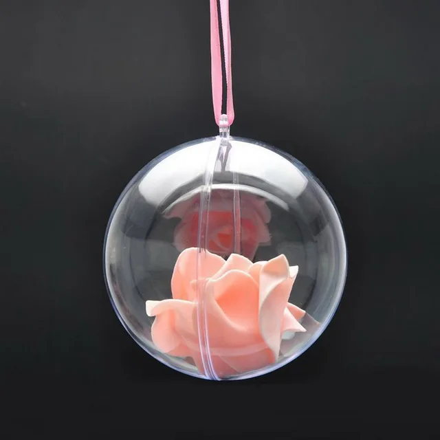 aliexpress com buy 10pcs transparent clear christmas ball ornament plastic fillable christmas ornaments