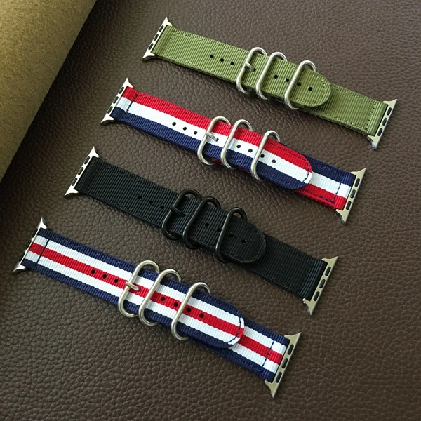 

reputation first band for apple watch 4 3 2 1 bracelet nylon belt strap for iwatch 42mm 38mm 40mm 44mm accessories hot selling