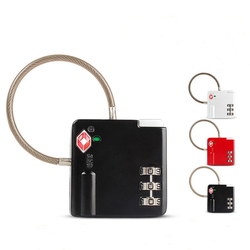 

TSA Luggage Suitcase Travel Cable Lock Padlock 3 Digit Combination Locks