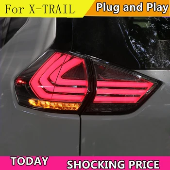 

doxa Car Styling for Nissan X-trail Tail Lights 2014-2019 Rouge LED Tail Lamp DRL Signal Brake Reverse auto Accessories