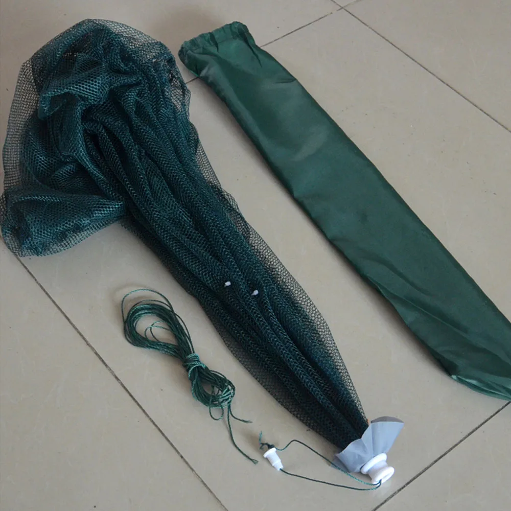 NEW Automatic Fishing Net Shrimp Cage Nylon Foldable Crab Fish Trap Cast Net Cast Folding Fishing Network Free Shipping