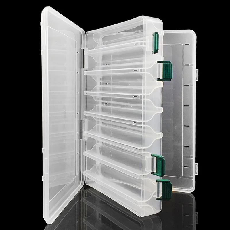

Minnow/Crankbaits Lure Dedicated Box Double Sided 14 Compartments Fishing Tackle Box 27*18*4.7CM