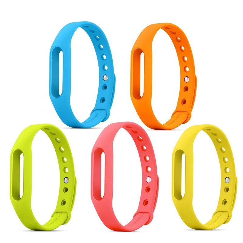 

free ship Xiaomi Mi band 1&1S &Xiaomi mi band 1 Wristband Silicon Strap For Smart Bracelet Accessories Replaceable Smart Band