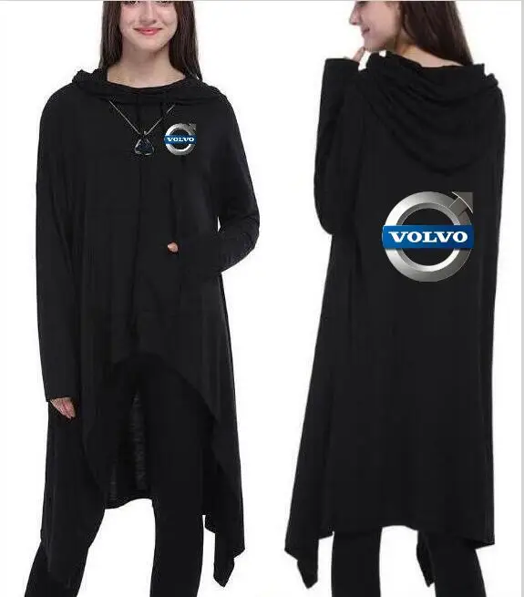 Новые модные VOLVO с капюшоном мать печати с длинными рукавами куртка с капюшоном Длинная толстовка
