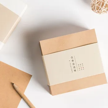 

Coloffice 1 White/Kraft Paper Brick Memo Pads Message Notes Stationery Message Sticky Note Creative Decoration Classroom Office