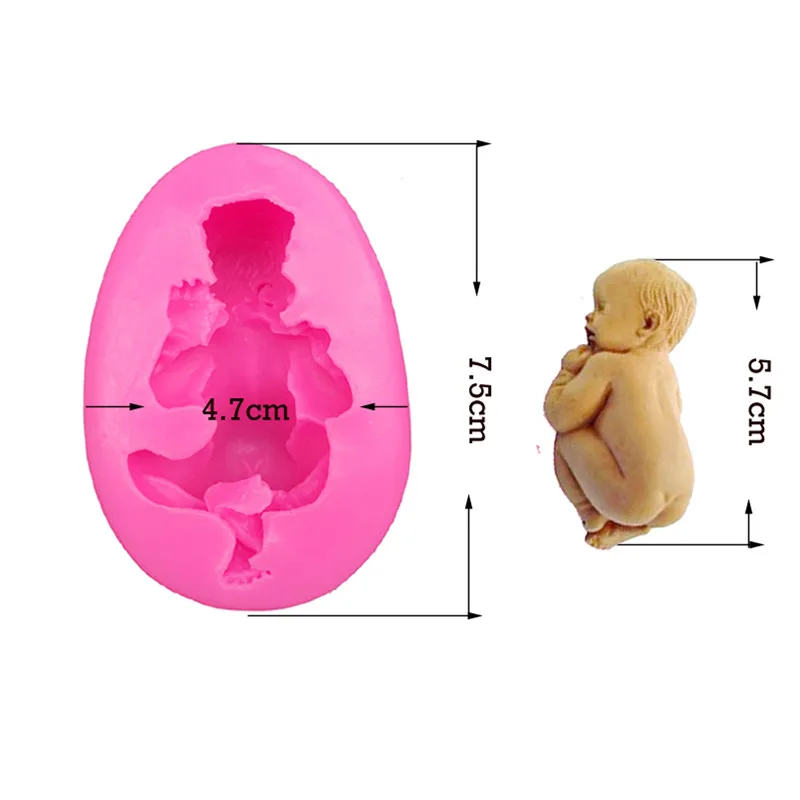 3D Спящий ребенок ручной работы мыло плесень инструменты для украшения шоколадного торта DIY печенье помадка Силиконовая Форма Fimo силиконовая форма
