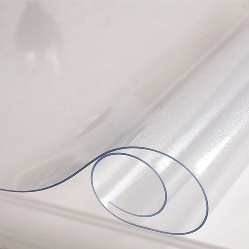 1PC PVC Waterproof Tablecloth Home Textile Kitchen Table Cover Oil cloth Soft Glass Tablecloth Thickness 1mm