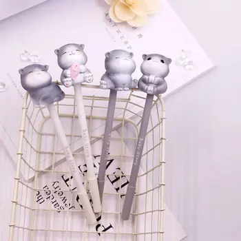 

1 PC 0.5mm Cat Gel Ink Pen Creative Kawaii Neutral Pens Stationery Student Writing Tool School Office Supplies Novelty Kids Gift