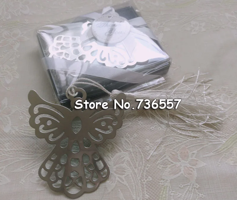 Новые Прекрасные изысканные свадебные подарки Ангел монолитная металлическая Закладка с кисточкой/железная закладка для студентов, MB04