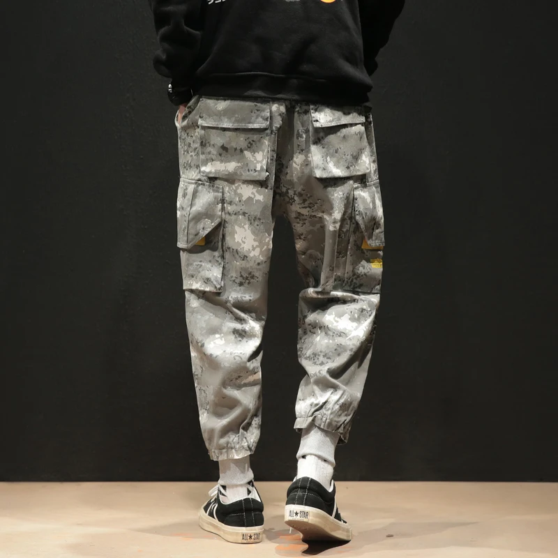 FUGOISM мужские свободные брюки карго Streetwear уличная Длина по щиколотку камуфляж хип