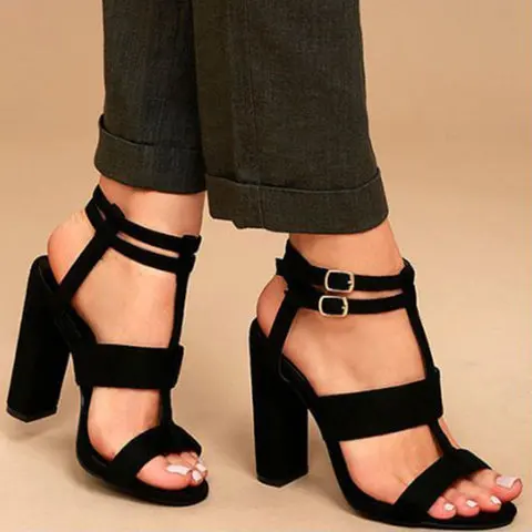 Women Sandals Summer New Hot Female Fish Mouth Exposed Toe High-Heeled Romanesque Ladies Shoes | Обувь