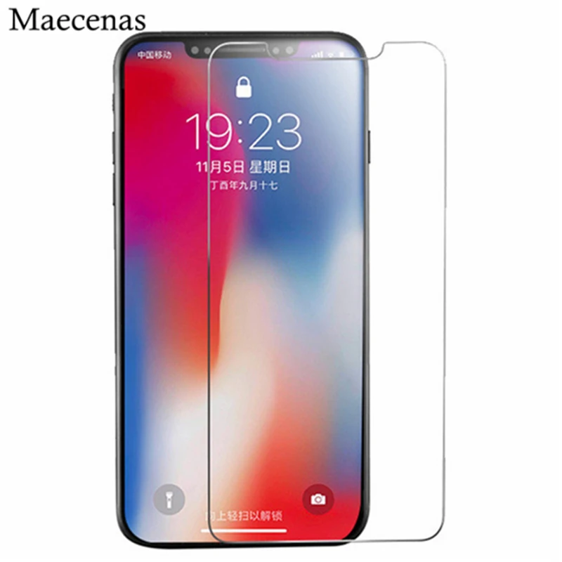 2 шт. Стекло для Iphone X Экран протектор Закаленное Apple х Защитная пленка IphoneX 5