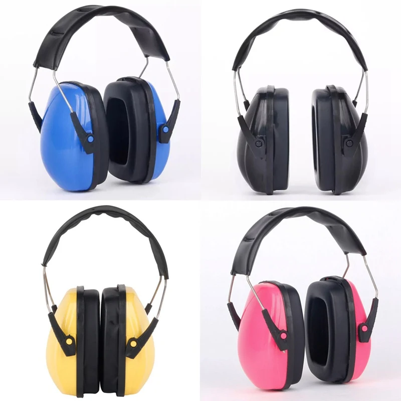 

Sponge Adjustable Kids Child Baby Earmuffs Hearing Protection Ear Defenders Noise Reduction Safety Yellow/Blue/Pink/Black