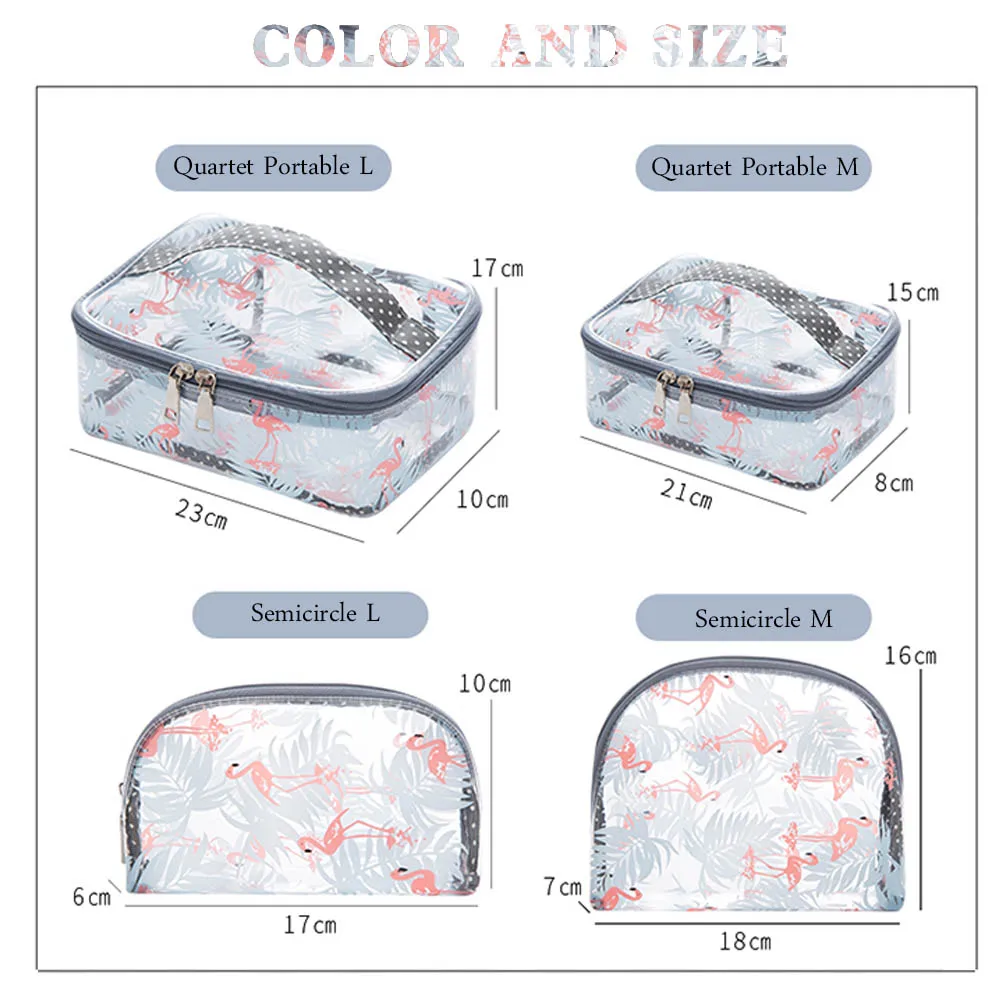 للماء شفافة PVC حمام التجميل حقيبة المرأة حافظة للمكياج السفر سستة ماكياج الجمال غسل المنظم أدوات الزينة تخزين عدة