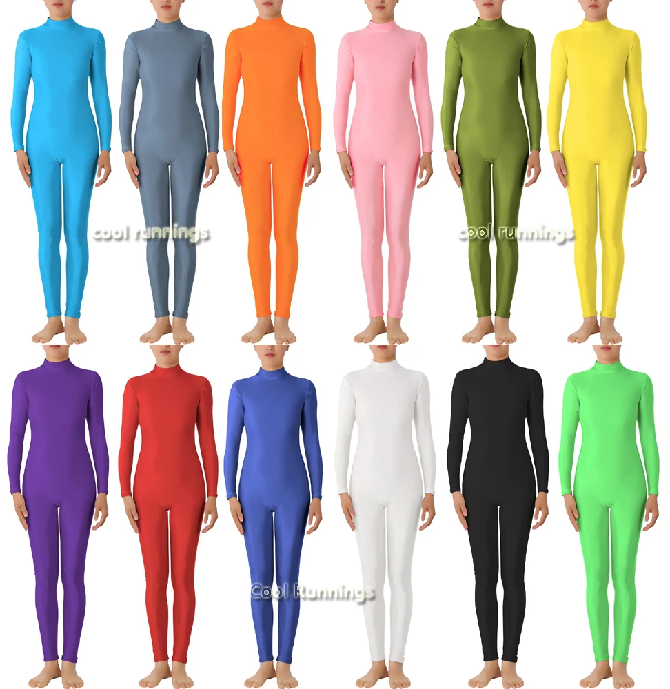 Cosplay Costume Adult Unitard Boys Ballet Bodysuit Kid Adult Spandex Zentai costume dancewear Unitard Bodysuit No Hood & Hands feets