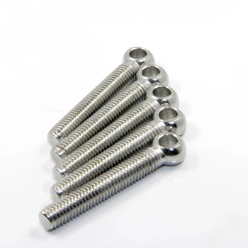 

10pcs/lot DIN444 Stainless steel eye bolt wing hinge screw articulated anchor M5 M6*20/25/30/35/40/50/60