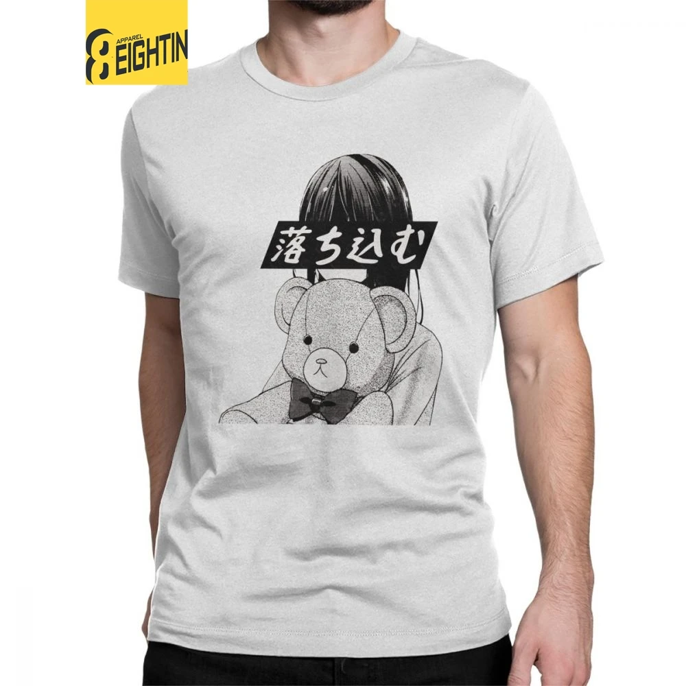 

Depression Sad Japanese T Shirts loli Cute Sexy Vaportrash Anime Aesthetic Man Big Size Tops Casual T-Shirts 100% Cotton Tees
