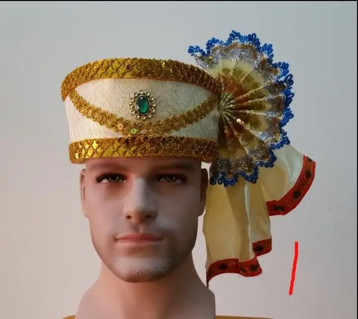 

2017 Dai traditional Scarf Hat Thailand stage performance Hulusi playing accessories