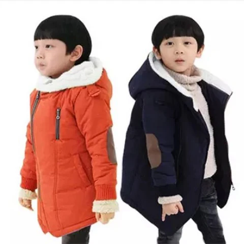 Baby Winter Coats autumn and winter fitted with velvet thick cotton jacket 3-12 year old female baby long coat Baby Winter Coats autumn and winter fitted with velvet thick cotton jacket 3-12 year old female baby long coat