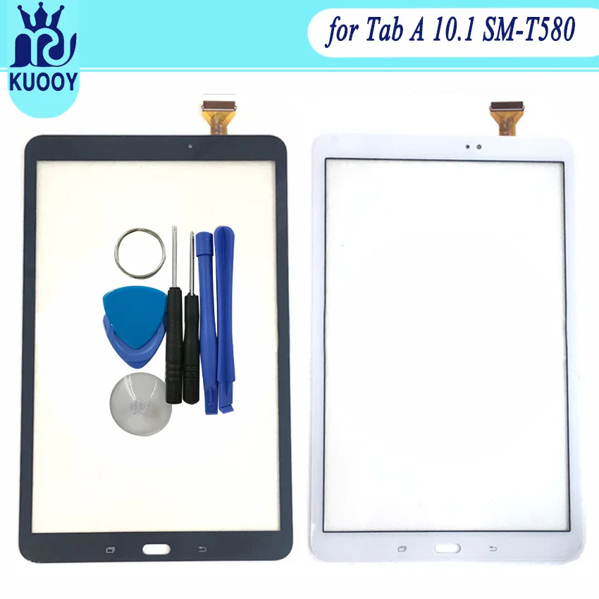 Сенсорный экран для samsung Galaxy Tab A 10,1 T585 SM-T580 SM-T585 T580 Сенсорная панель дигитайзер Сенсорная ЖК-Панель переднее стекло