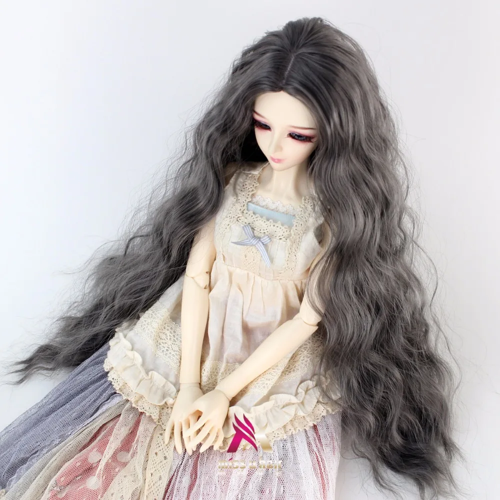 Miss U Hair 1/4 7 8 дюймов и длинный курчавый BJD кукольный парик для волос Средний центр