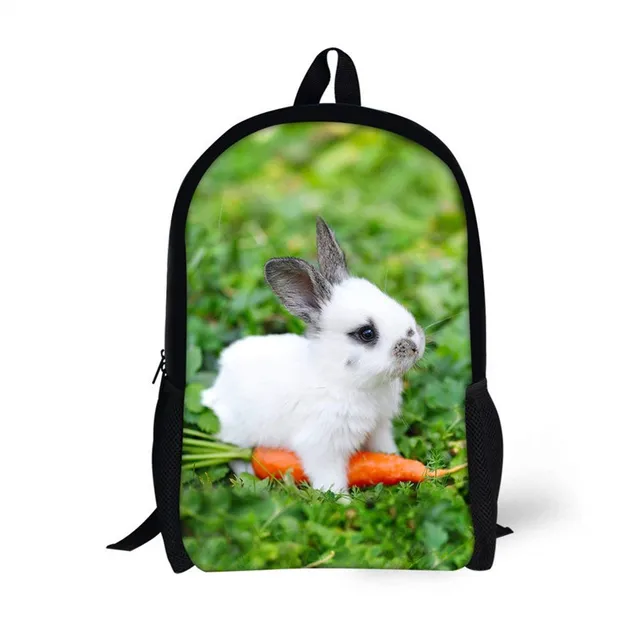 FORUDESIGNS Cute Rabbit Backpack Kid Girls School Bags Toddler Backpack For Teenagers Kids Daily