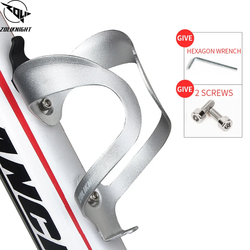 Adjustable Aluminum Alloy Bike Water Bottle Holder Cage+Handlebar Clamp
