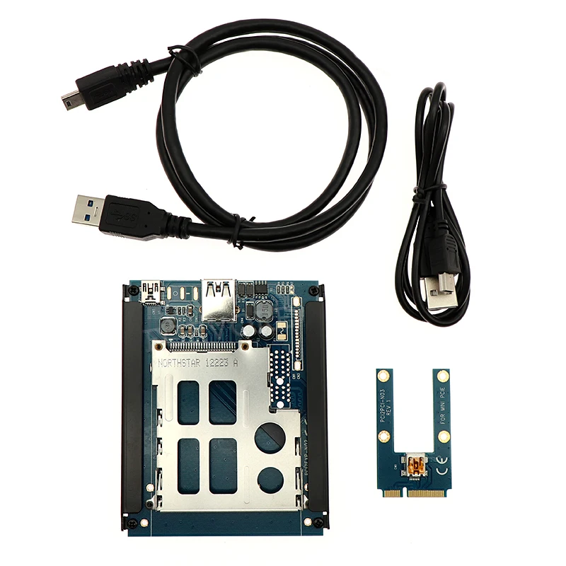 Мини адаптер PCIe USB 2 0 для ExpressCard 54 / 34 slot PCI express Mini Card To Express Converter Reader|Платы