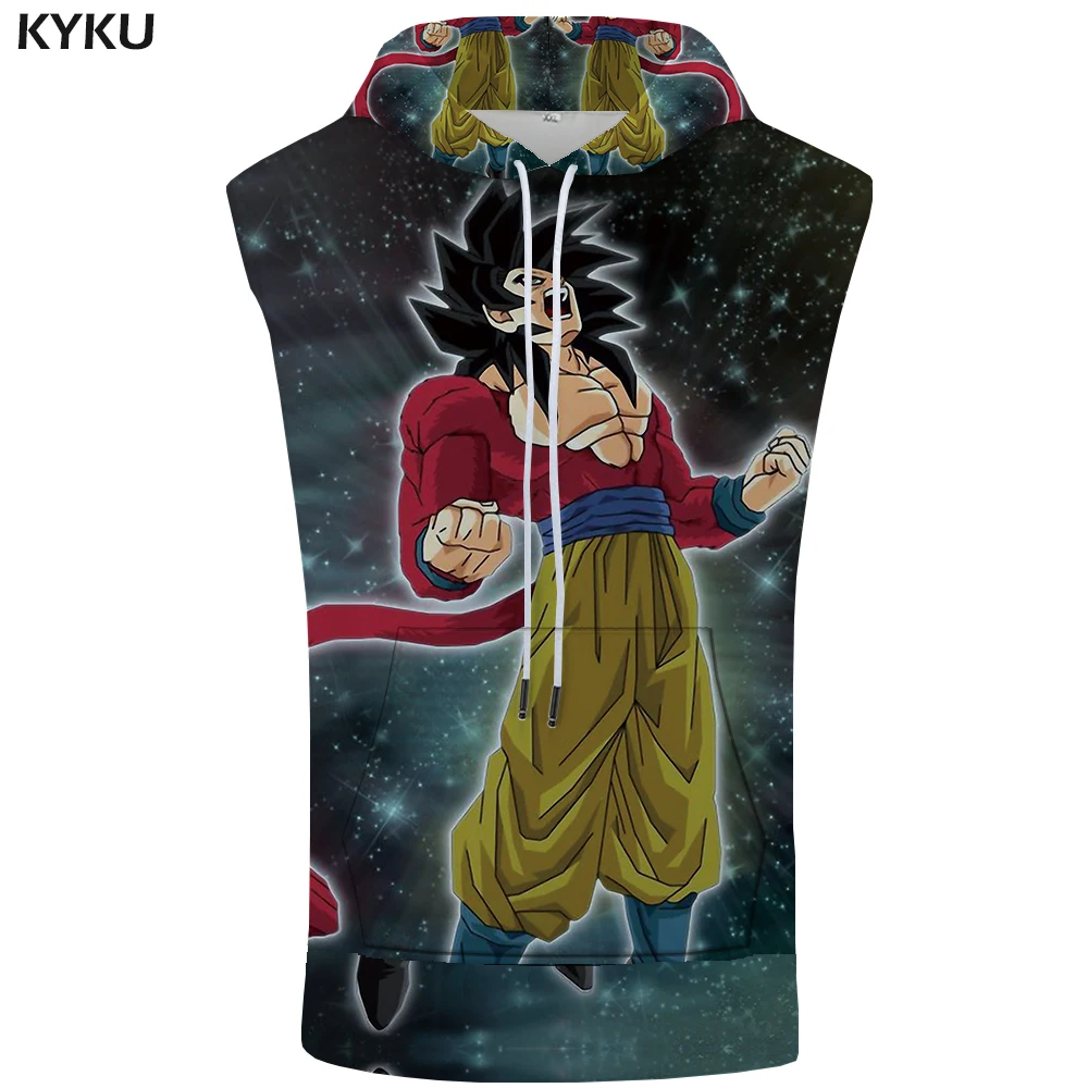 dragon ball z sleeveless hoodie