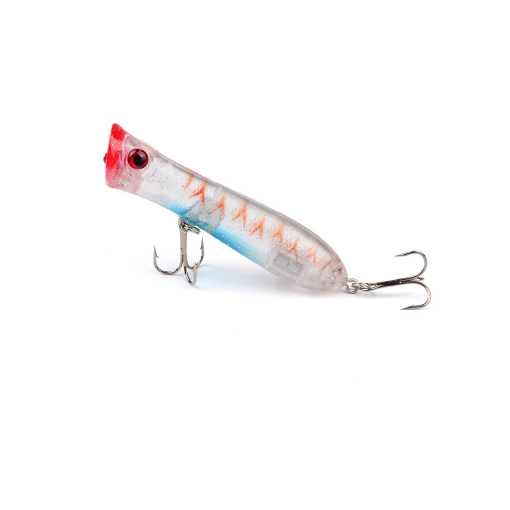 1 قطعة/الوحدة 12g 8 سنتيمتر أعلى المياه بوبر الصيد إغراء المتذبذب مع 6 # السنانير العائمة crankbait الطعم الاصطناعي poper pesca الكارب بايك