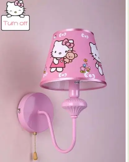 hello kitty pink lamp wall indoor outdoor lamp cartoon wall light