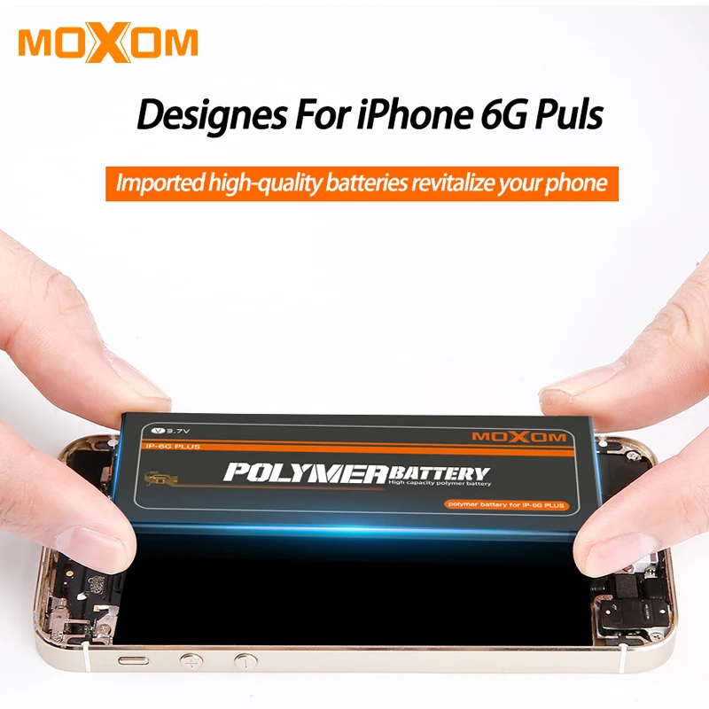 Батарея для iPhone 6 plus 2815 мАч MOXOM замена батарея высокой емкости Внутренняя батарея для iPhone 6 plus батарея Бесплатные инструменты