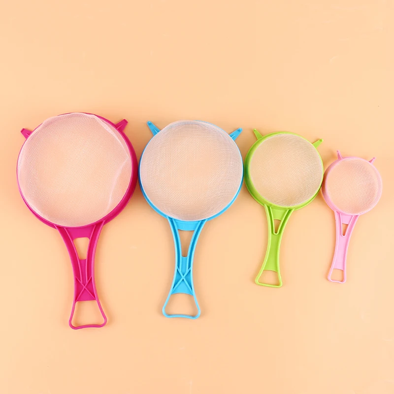 

4pc/Set Four Sizes Plastic Kitchen Strainer Sieve Multi Purpose DIY Kitchen Tools Colander Set