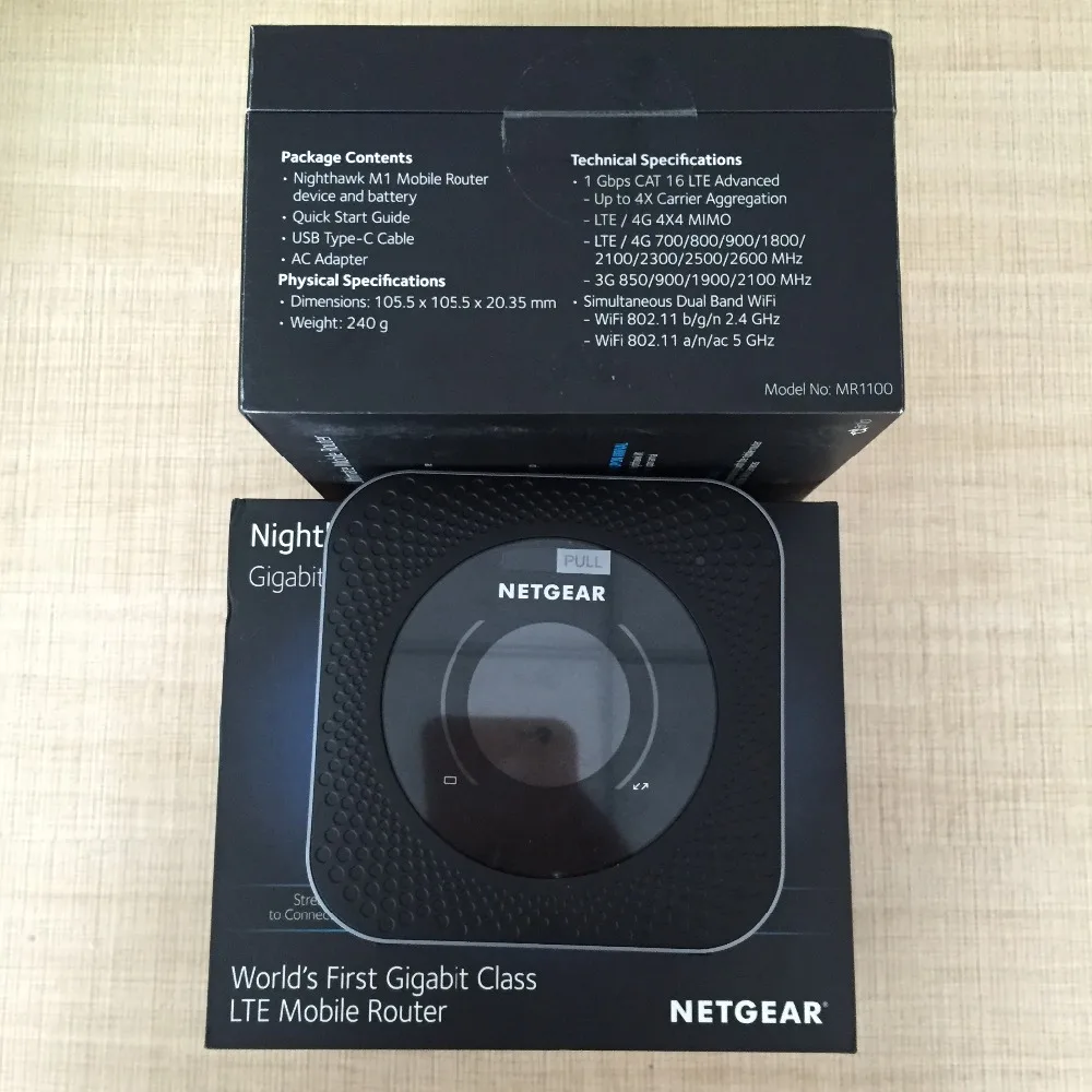 Разблокирована Netgear Nighthawk M1 MR1100 LTE CAT16 4GX Gigabit Мобильный маршрутизатор скорости WLAN PK E5788 LTE диапазон 1/3/7/8/20/28/38/40/41