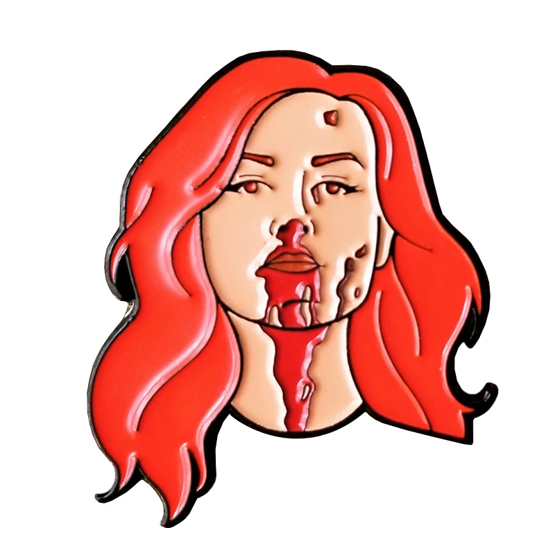 Becky WK enamel wrestling pin