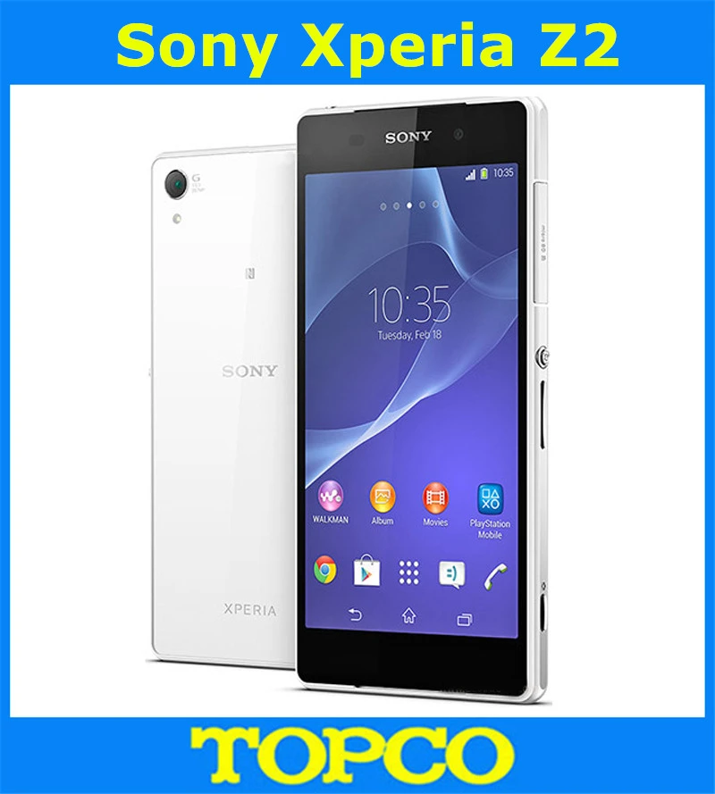 Sony Xperia Z2 Оригинальный разблокированный gsm 3g и 4G Android мобильного телефона 4 ядра 5 2