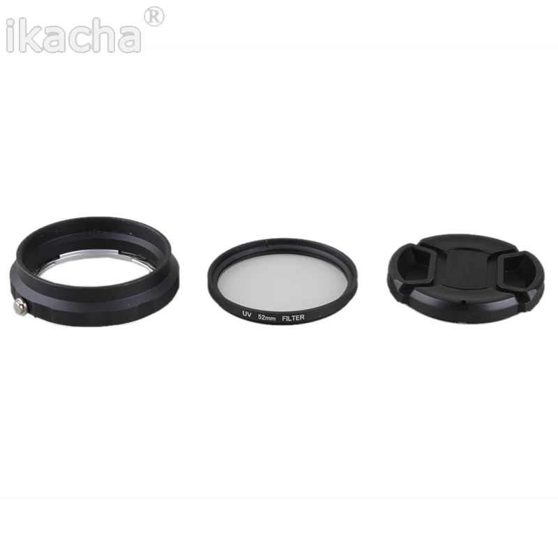 New 4 In1 Reverse Protection Camera Macro Lens Adapter Set For Nikon d90 d3100 d3200 d3300 d5100 d5200 d5300 Lens 52mm UV Filter (1)