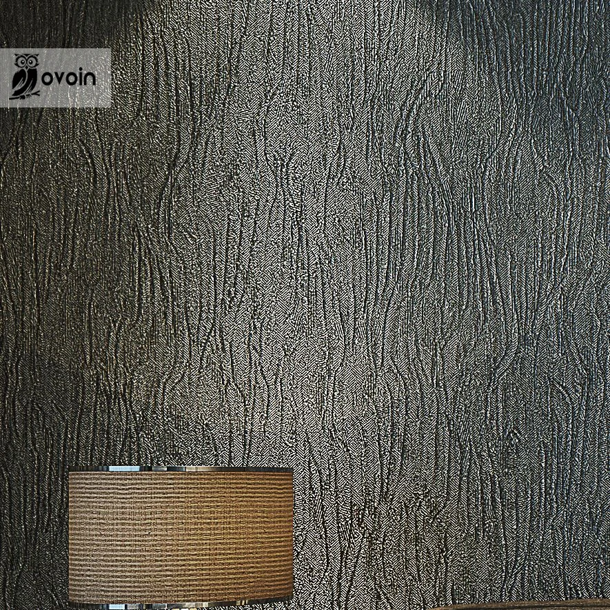 מוצר Silver Grey Black Metallic Textured Wallpaper Roll Gray Modern