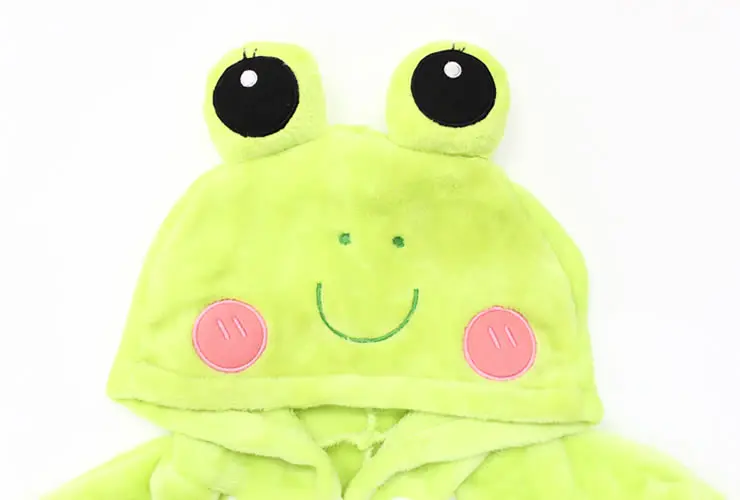 Unisex Children Clothing Frog & Dog Animal Pajamas sleepwear Jumpsuit kids clothes baby rompers Flannel Onesie Pyjama Costumes