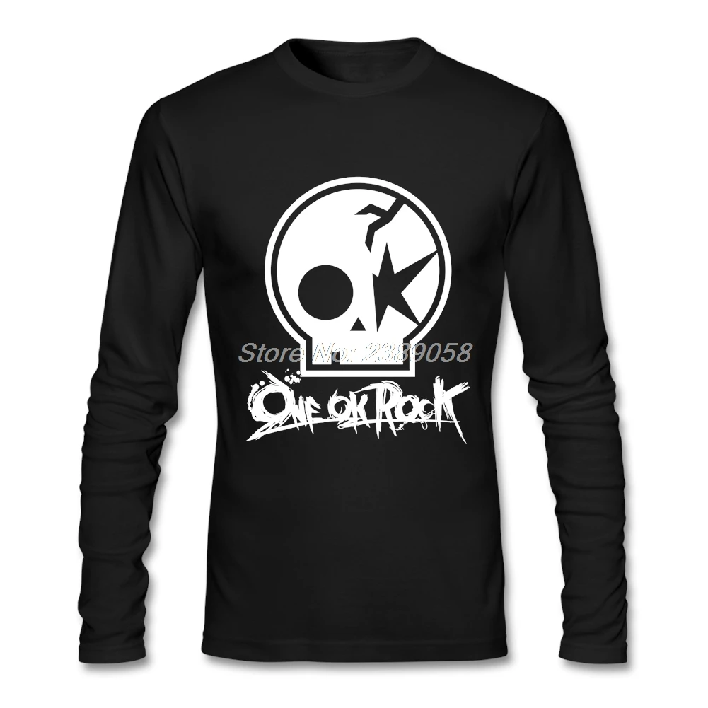 Мужские футболки с длинным рукавом One Ok Rock облегающие хлопковые мужские в стиле