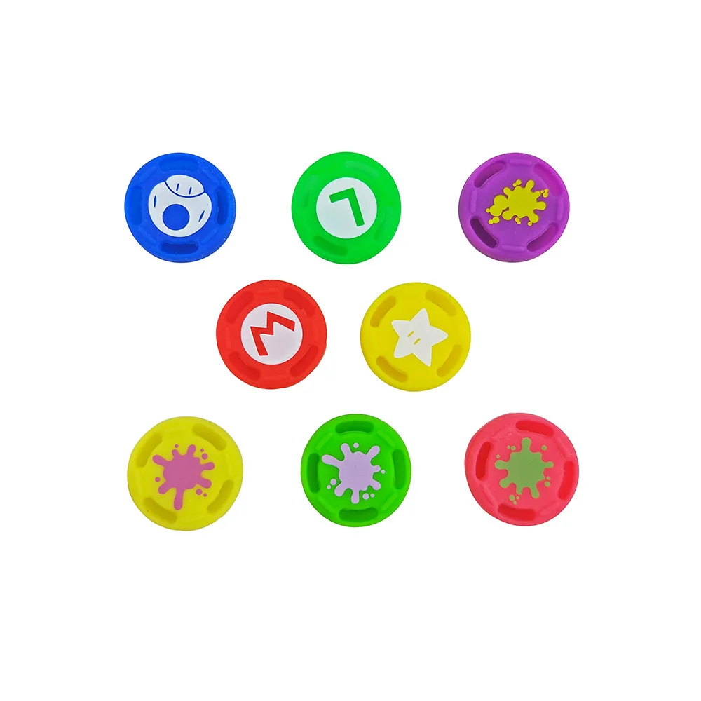 

8pcs For PS4 XBOX ONE Joystick Caps Colorful Silicone Analog Controller Thumb Stick Grip Thumbstick Cap Cover Key Protector
