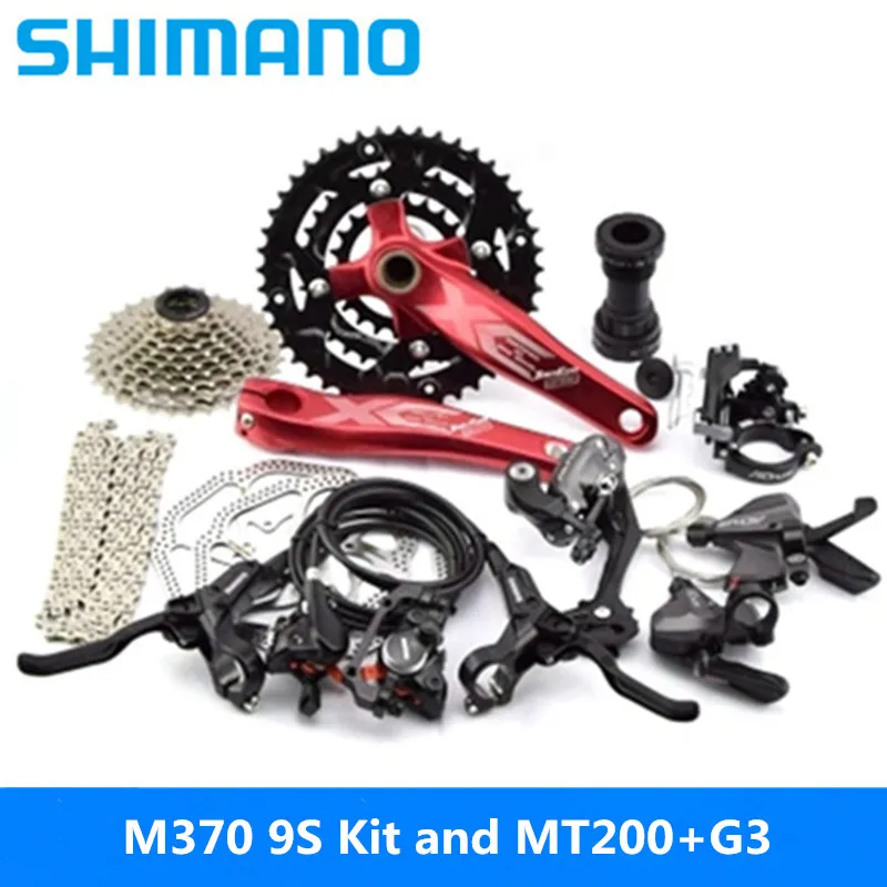 maandag ik ben ziek Voorlopige naam Shimano M370 Transmission Large Kit 27-speed Kit Mountain Bike Kit 9-speed  Rear Dial Includes Other Brands 34.9mm And Mt200+g3 - Bicycle Derailleur -  AliExpress