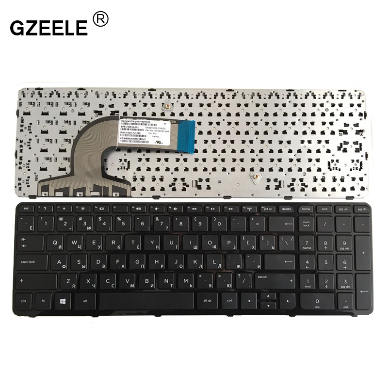 GZEELE новая клавиатура для hp Pavilion PK1314D3A05 SG-59830-XAA SG-59820-XAA 719853-251 708168-251 749658-251 с рамкой