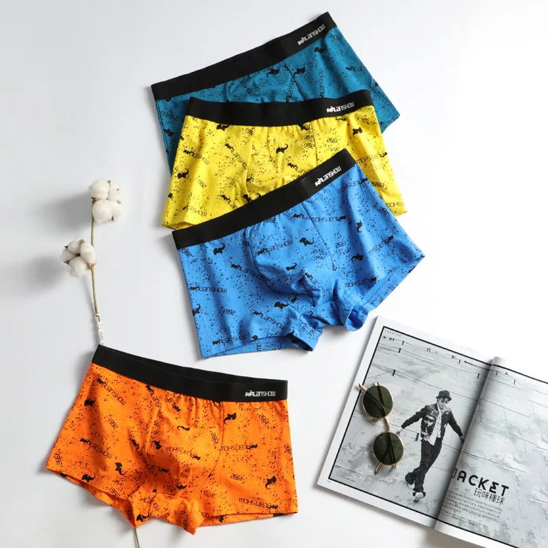 

Men Underwear Boxer Shorts Mens Soft Breathable Comfort Boxers Brand Large Cotton Pouch Male Trunks Pack 2019