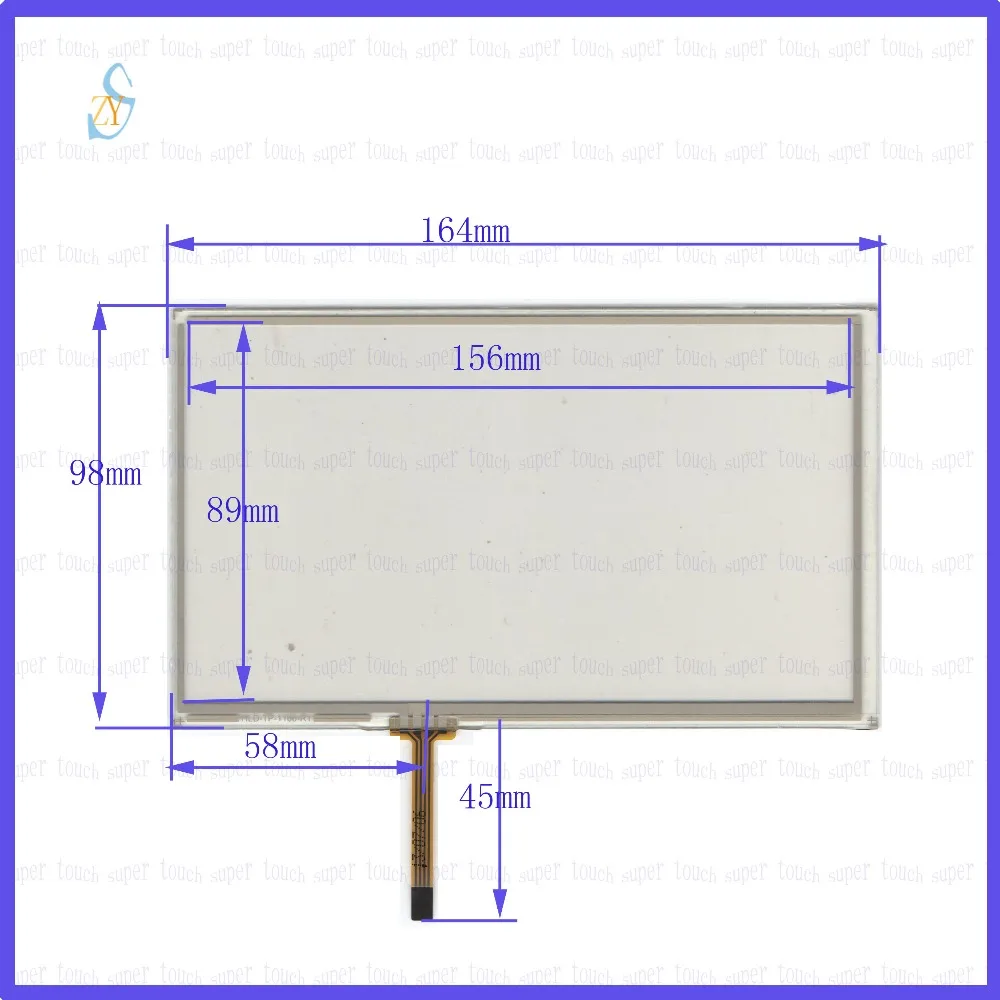 ZhiYuSun 164 мм * 99 HLD-TP-1166 7 дюймов 4-проводная резистивная сенсорная панель для